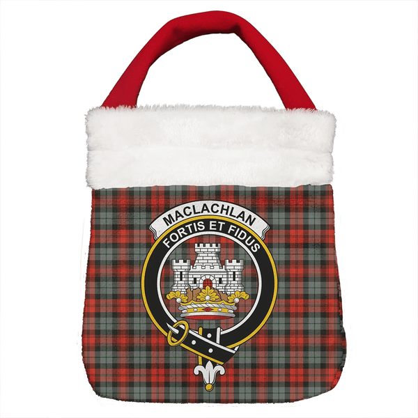 MacLachlan Weathered Tartan Classic Crest Christmas Gift Bag