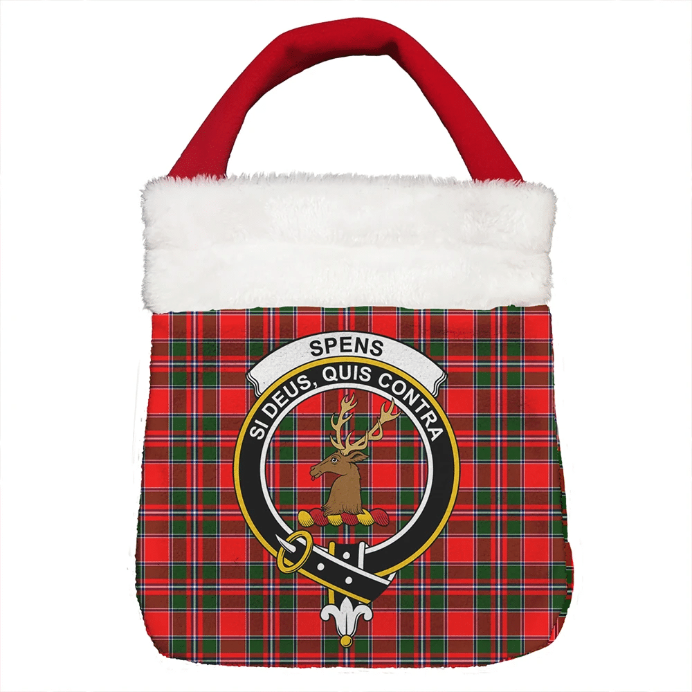 Spens Modern Tartan Classic Crest Christmas Gift Bag