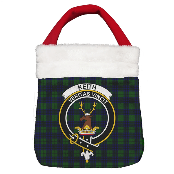 Keith Modern Tartan Classic Crest Christmas Gift Bag