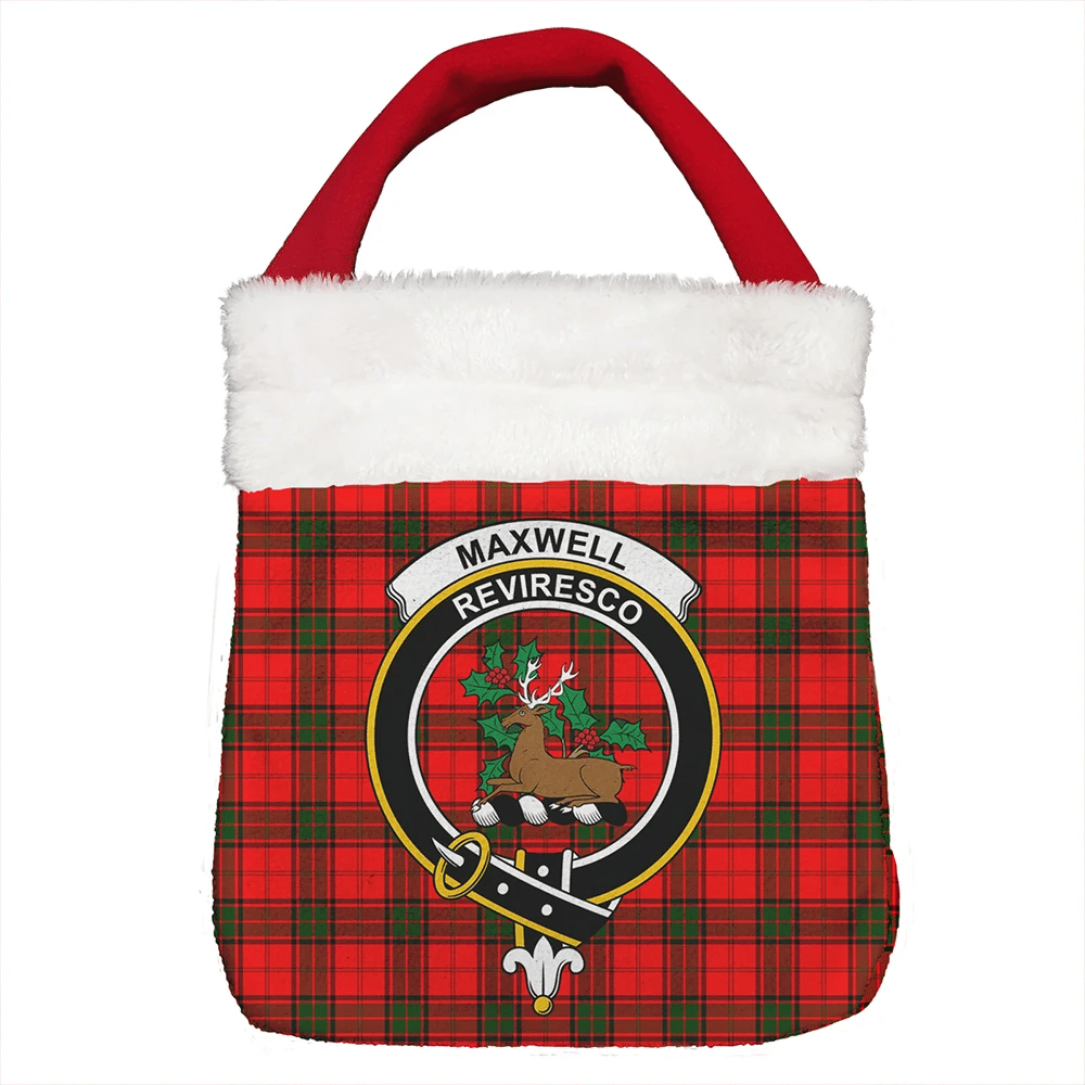 Maxwell Modern Tartan Classic Crest Christmas Gift Bag