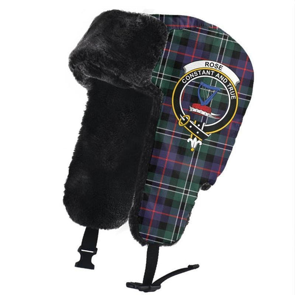 Rose Hunting Modern Tartan Classic Crest Trapper Hat