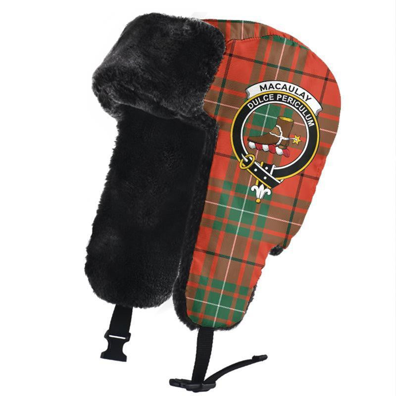 MacAulay Ancient Tartan Classic Crest Trapper Hat