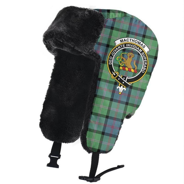 MacThomas Ancient Tartan Classic Crest Trapper Hat