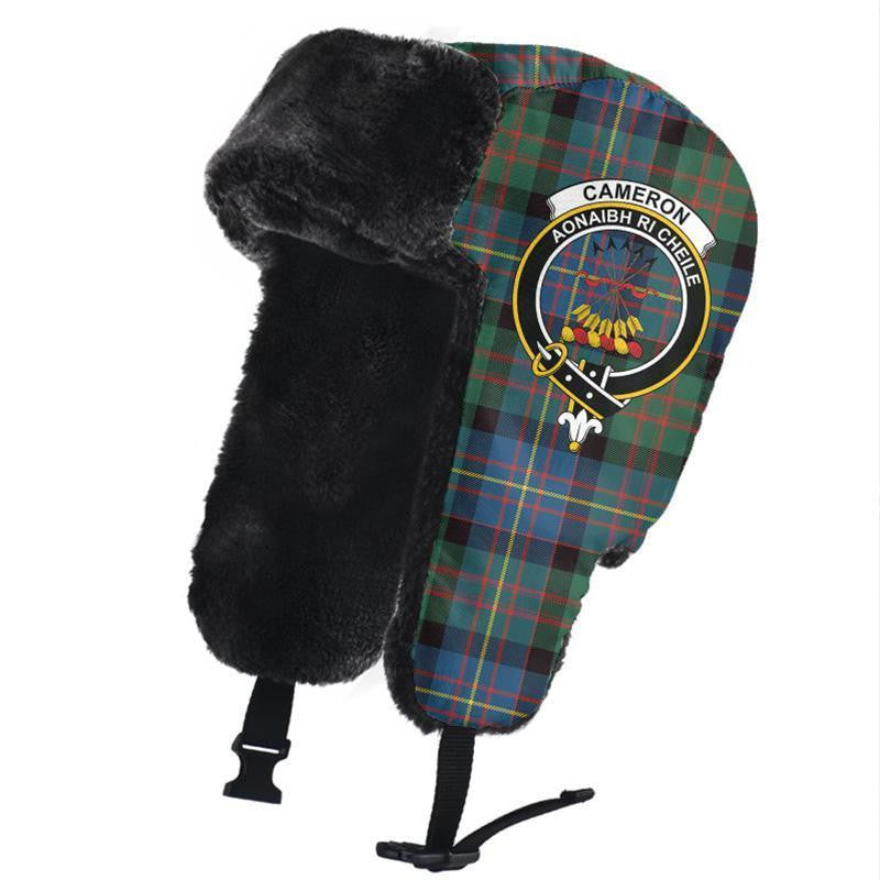 Cameron of Erracht Ancient Tartan Classic Crest Trapper Hat