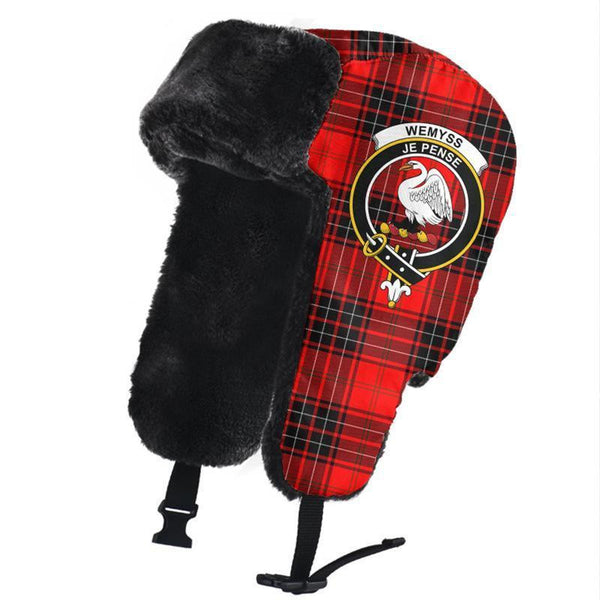 Wemyss Modern Tartan Classic Crest Trapper Hat