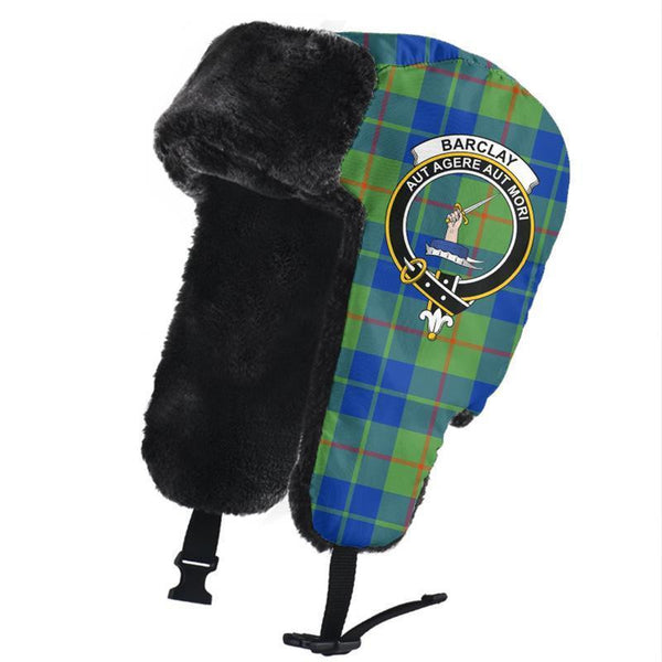 Barclay Hunting Ancient Tartan Classic Crest Trapper Hat