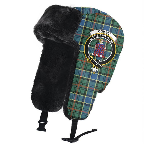 Ogilvie Hunting Ancient Tartan Classic Crest Trapper Hat