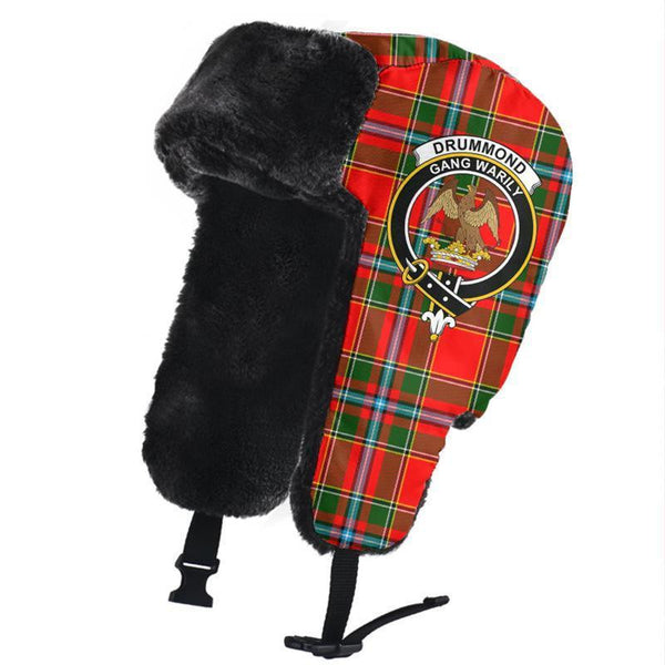 Drummond of Perth Tartan Classic Crest Trapper Hat