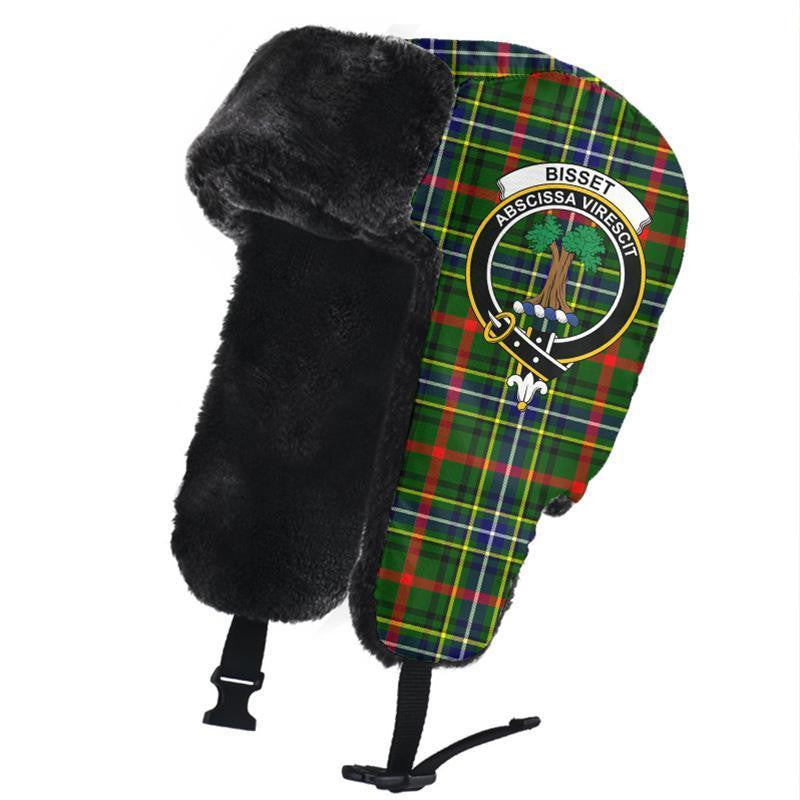 Bisset Tartan Classic Crest Trapper Hat