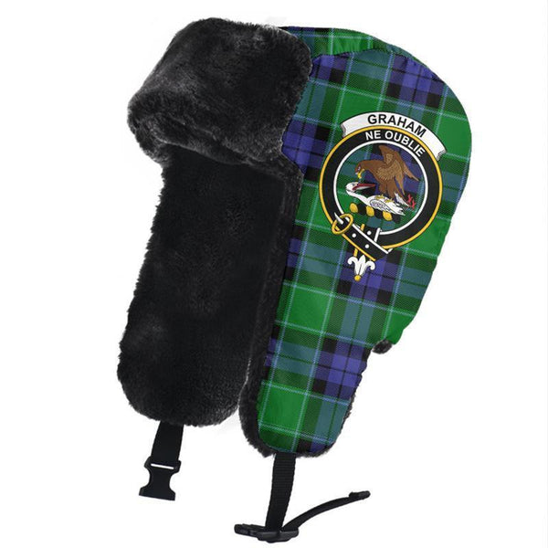 Graham of Menteith Modern Tartan Classic Crest Trapper Hat