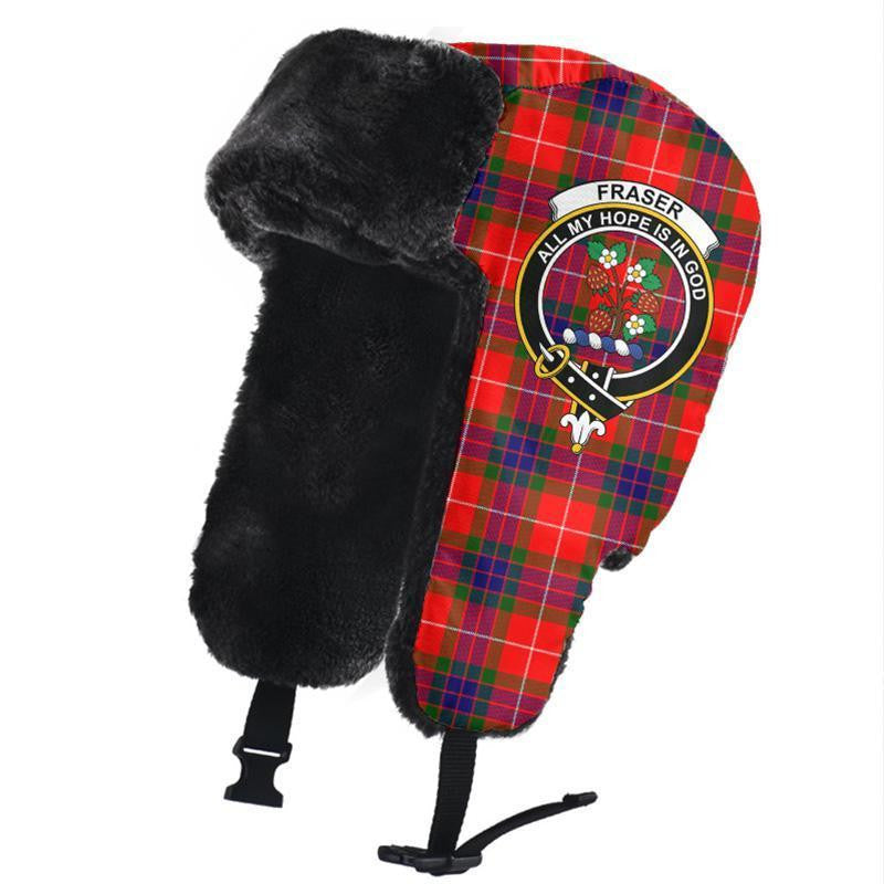 Fraser Modern Tartan Classic Crest Trapper Hat