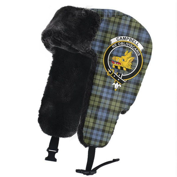 Campbell Faded Tartan Classic Crest Trapper Hat