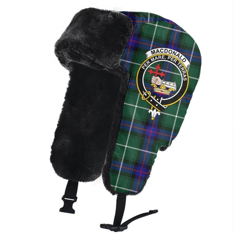 MacDonald of the Isles Hunting Modern Tartan Classic Crest Trapper Hat