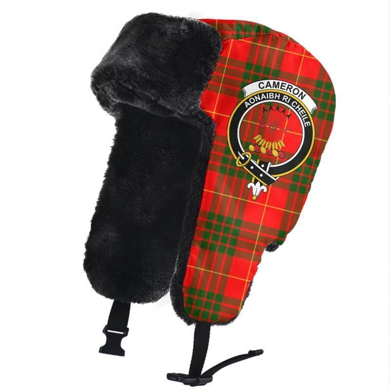 Cameron Modern Tartan Classic Crest Trapper Hat