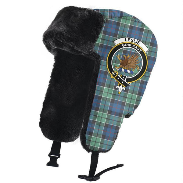 Leslie Hunting Ancient Tartan Classic Crest Trapper Hat