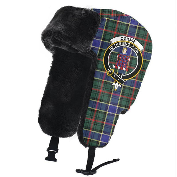 Ogilvie Hunting Modern Tartan Classic Crest Trapper Hat