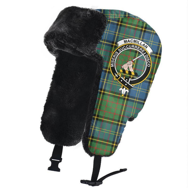 MacMillan Hunting Ancient Tartan Classic Crest Trapper Hat