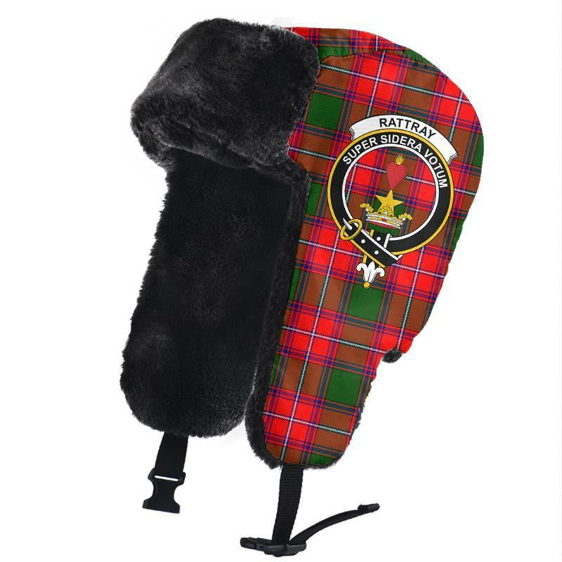 Rattray Modern Tartan Classic Crest Trapper Hat