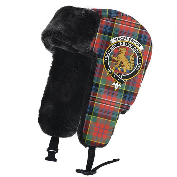 MacPherson Ancient Tartan Classic Crest Trapper Hat