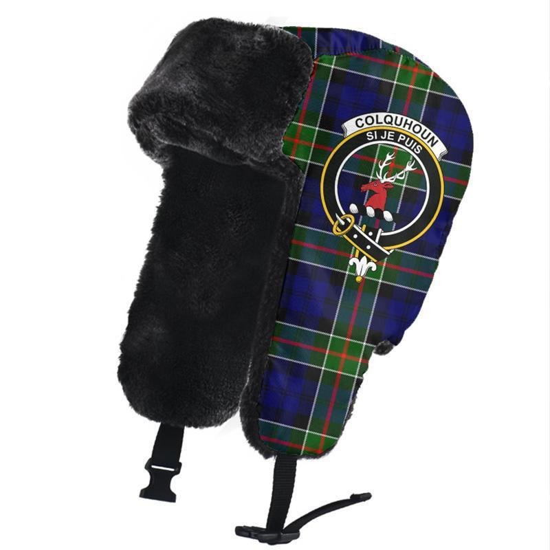 Colquhoun Modern Tartan Classic Crest Trapper Hat