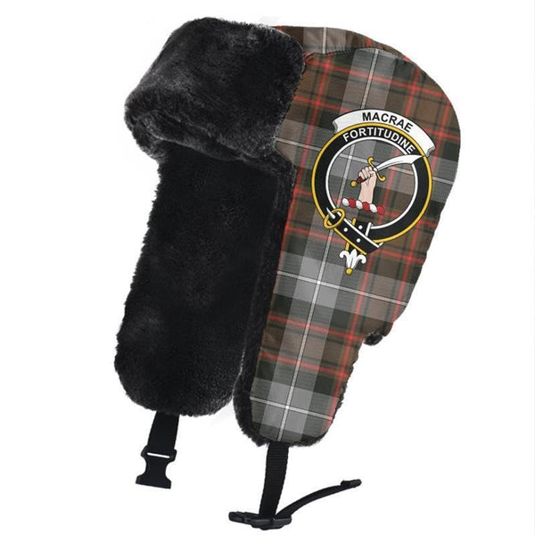 MacRae Hunting Weathered Tartan Classic Crest Trapper Hat