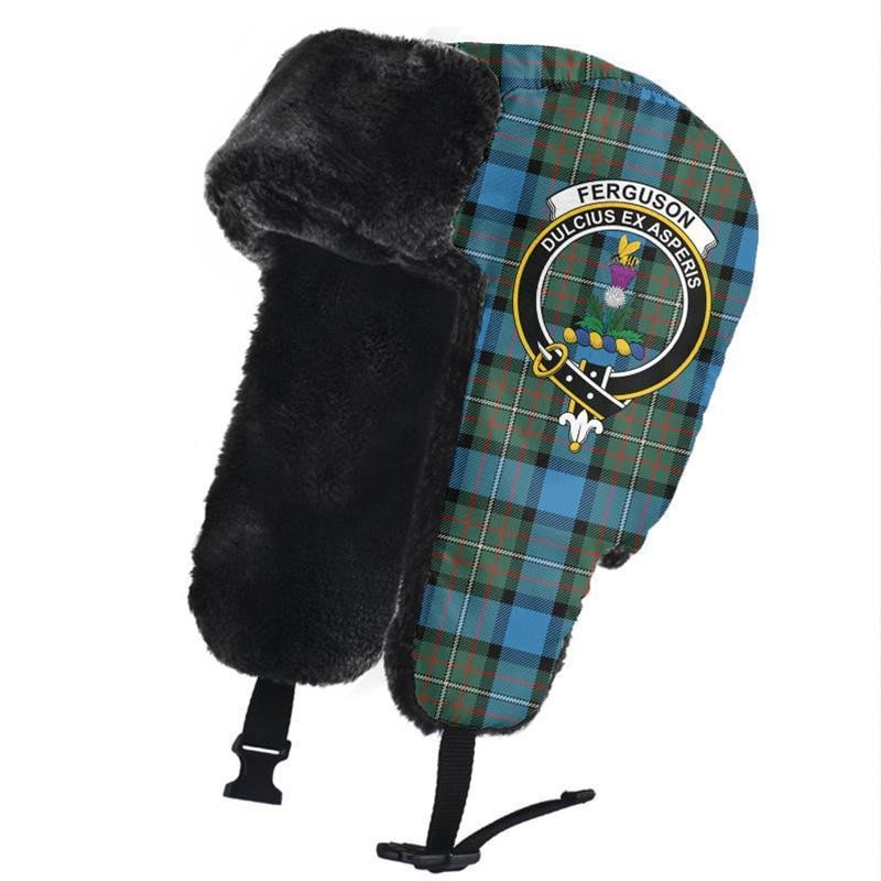 Fergusson Ancient Tartan Classic Crest Trapper Hat