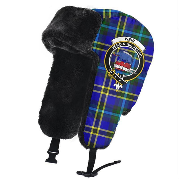 Weir Modern Tartan Classic Crest Trapper Hat