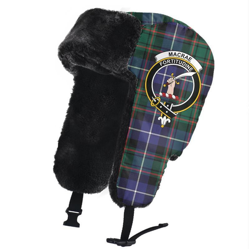 MacRae Hunting Modern Tartan Classic Crest Trapper Hat