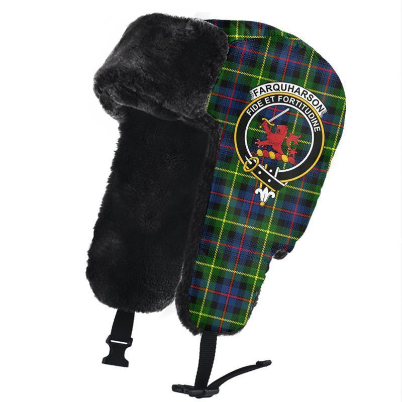 Farquharson Modern Tartan Classic Crest Trapper Hat