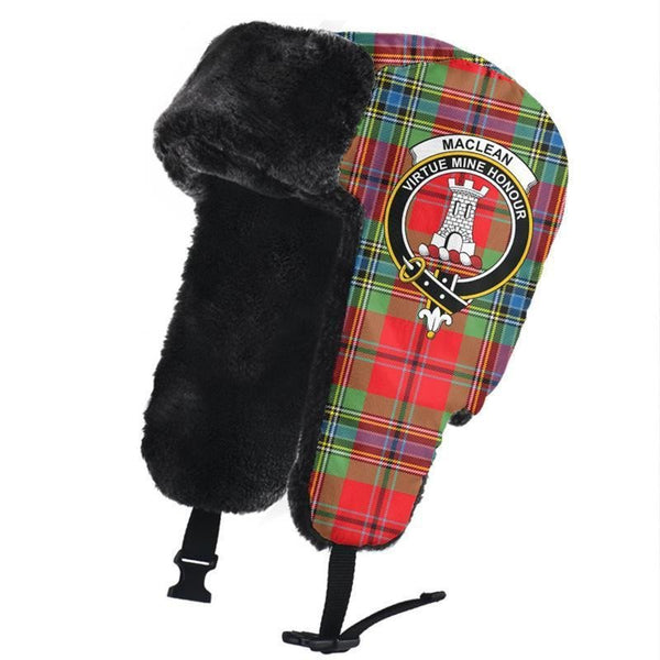 MacLean of Duart Modern Tartan Classic Crest Trapper Hat