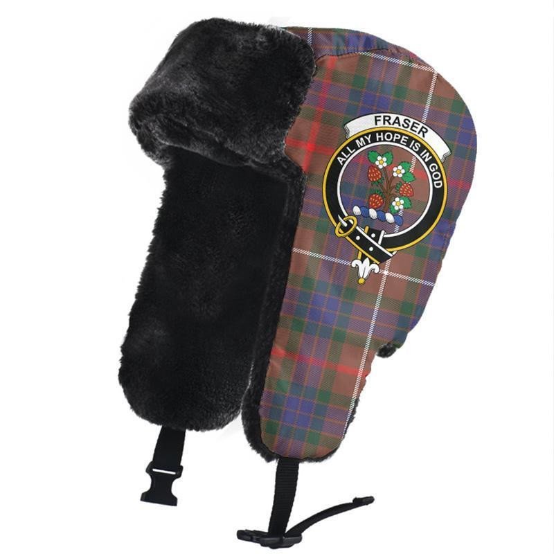 Fraser Hunting Modern Tartan Classic Crest Trapper Hat