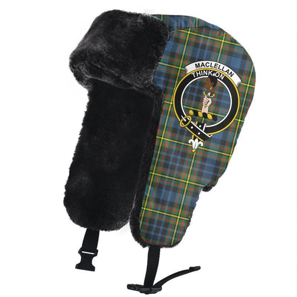 MacLellan Ancient Tartan Classic Crest Trapper Hat