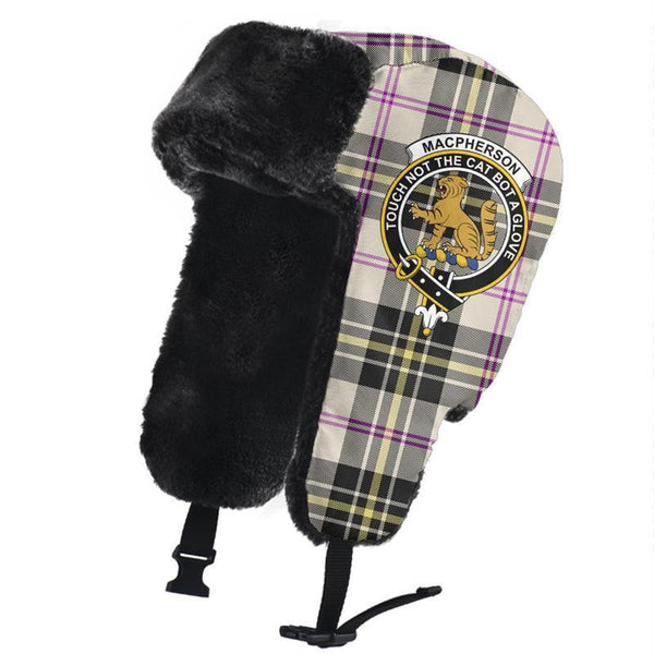 MacPherson Dress Ancient Tartan Classic Crest Trapper Hat