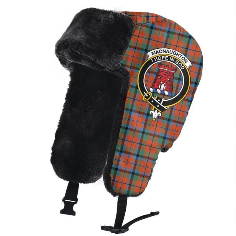 MacNaughton Ancient Tartan Classic Crest Trapper Hat