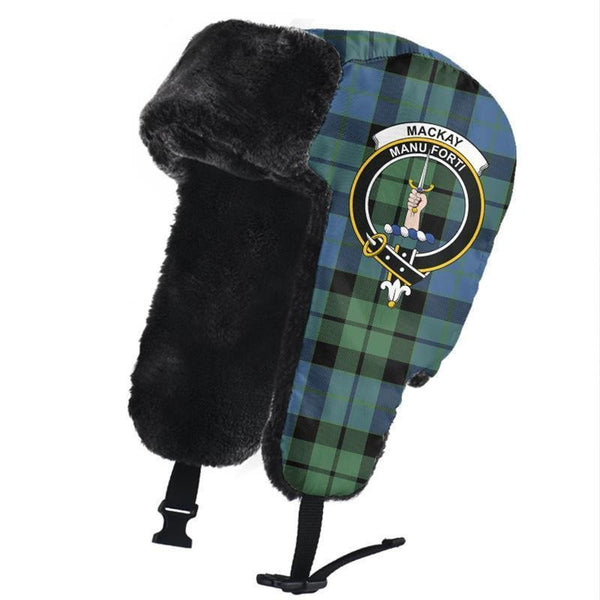 MacKay Ancient Tartan Classic Crest Trapper Hat