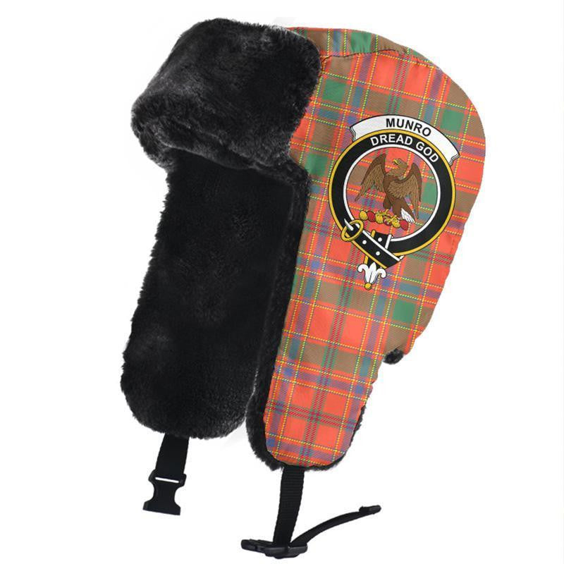 Munro Ancient Tartan Classic Crest Trapper Hat