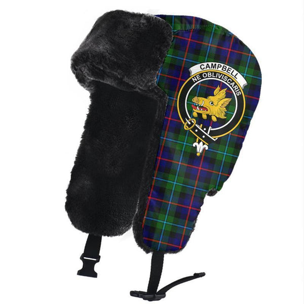 Campbell of Cawdor Modern Tartan Classic Crest Trapper Hat