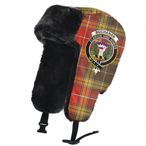 Buchanan Old Set Weathered Tartan Classic Crest Trapper Hat