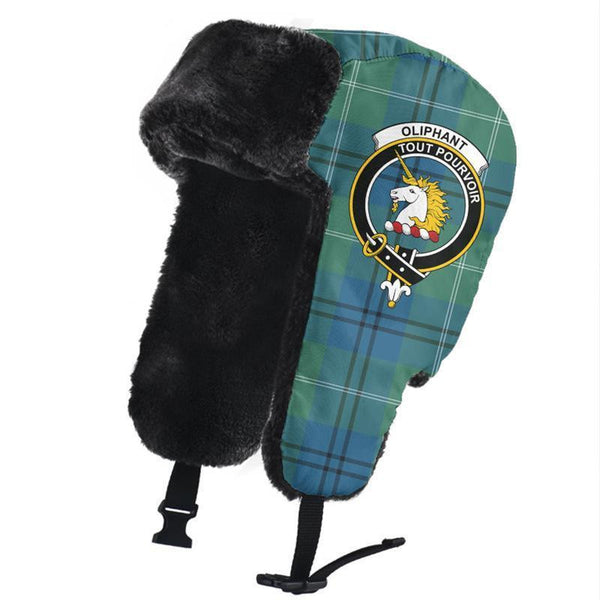 Oliphant Ancient Tartan Classic Crest Trapper Hat