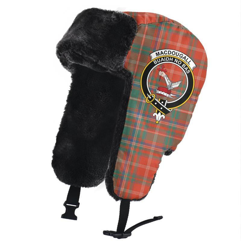 MacDougall Ancient Tartan Classic Crest Trapper Hat