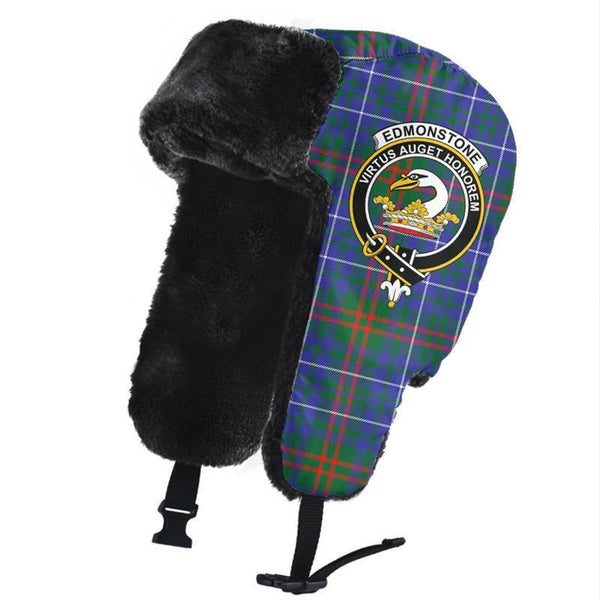 Edmonstone Tartan Classic Crest Trapper Hat