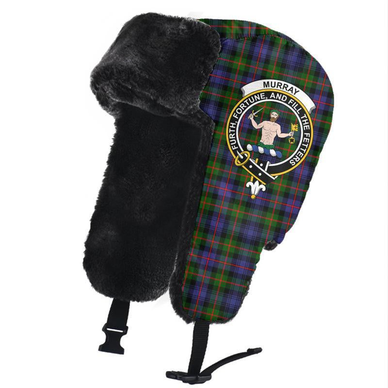 Murray of Atholl Modern Tartan Classic Crest Trapper Hat