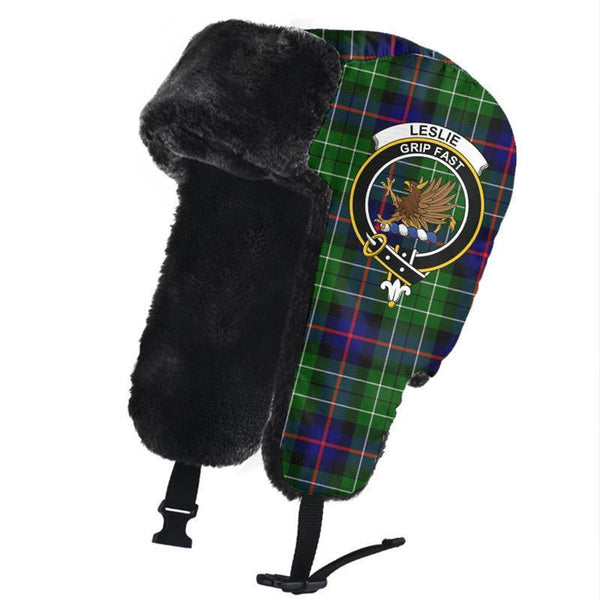 Leslie Hunting Tartan Classic Crest Trapper Hat