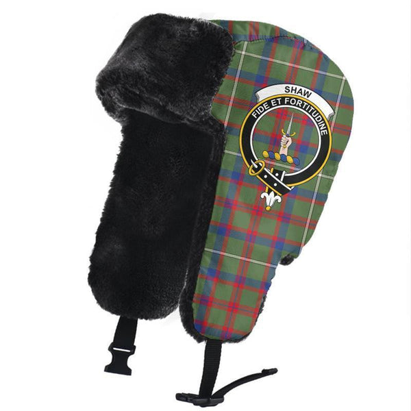 Shaw Green Modern Tartan Classic Crest Trapper Hat