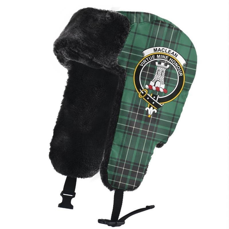 MacLean Hunting Ancient Tartan Classic Crest Trapper Hat