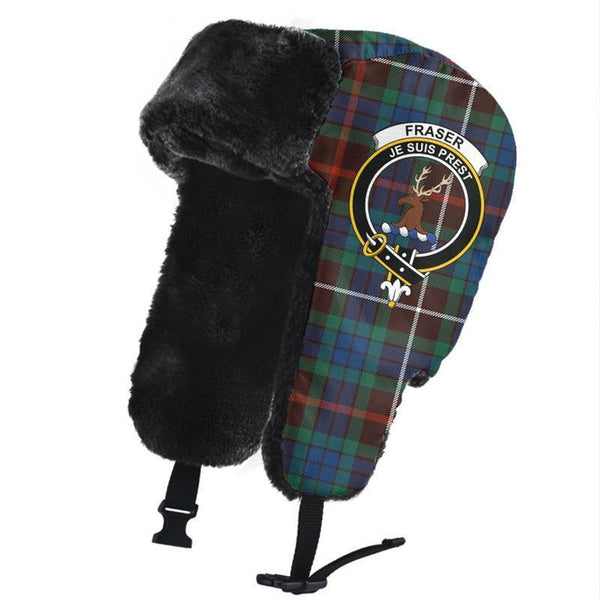 Fraser Hunting Ancient Tartan Classic Crest Trapper Hat