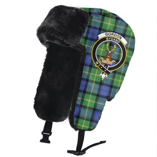 Gordon Old Ancient Tartan Classic Crest Trapper Hat