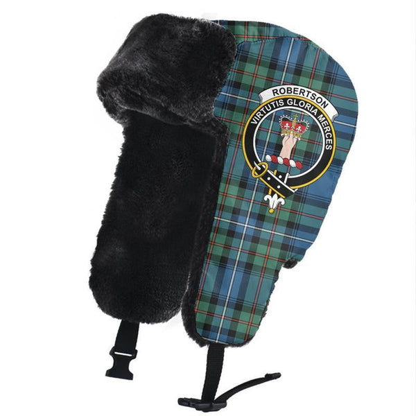 Robertson Hunting Ancient Tartan Classic Crest Trapper Hat