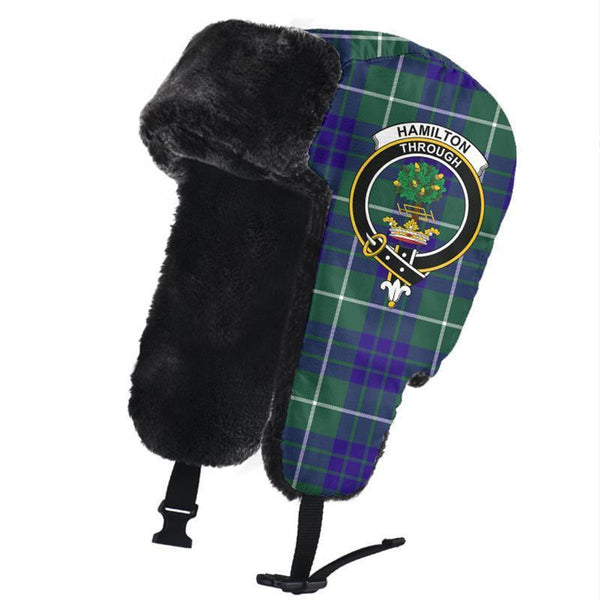 Hamilton Hunting Modern Tartan Classic Crest Trapper Hat