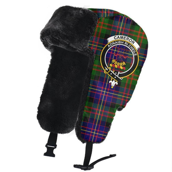 Cameron of Erracht Modern Tartan Classic Crest Trapper Hat